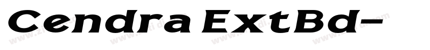 Cendra ExtBd字体转换